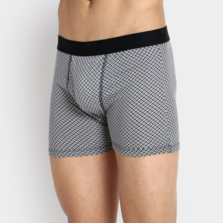 Men's 100% Cotton Trunks, Light Grey, large