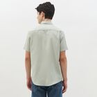 Men's Light Sage Green Half Sleeve Classic Casual Shirt, हल्का हरा, small image number null