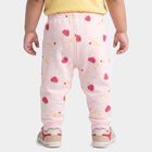 Infants Pink Jogger Fit Strawberry Printed Pyjama, हल्का गुलाबी, small