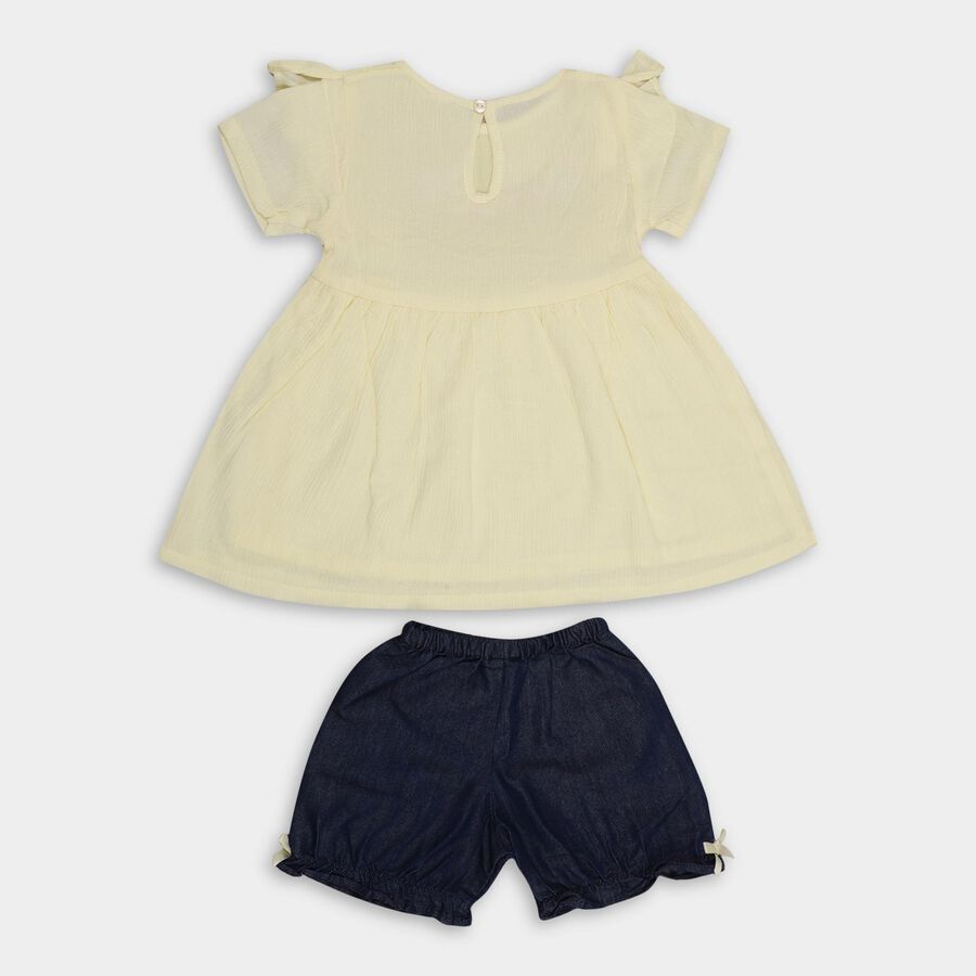 Infant Girls' Short Set , Yellow, large image number null