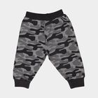 Infants' Grey Regular Fit Camouflage Printed Pyjama, Dark Grey, small