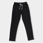 Boys' Jet Black Regular Fit Elastic Waist Jeans, Black, small image number null