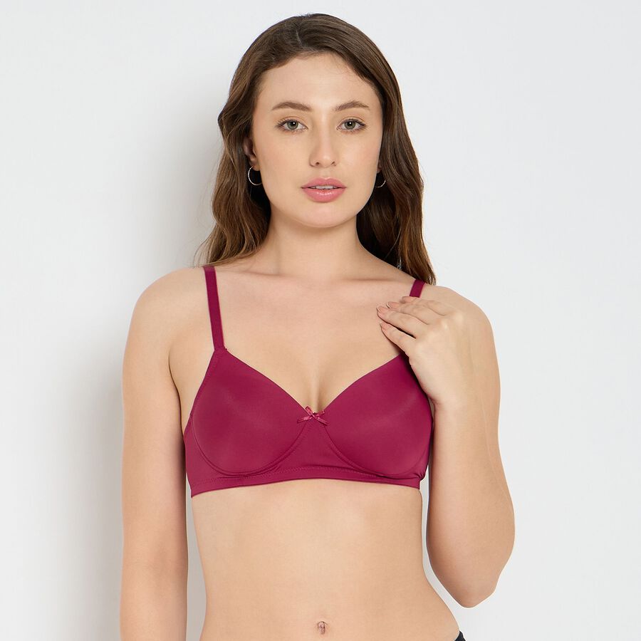 Ladies' Bra, वाइन, large image number null