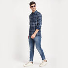 Checks Casual Shirt, Navy Blue, small image number null