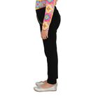Girls' Jet Black Skinny Fit Embellished Jeans, काला, small image number null