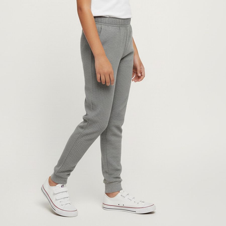 Girls' Thermal Lower, गहरा ग्रे, large image number null