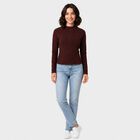 Women's Wine Stand Collar Windbreaker Jacket, Wine, small