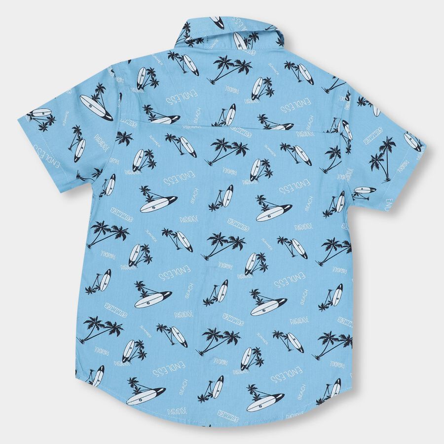 Boys' 100% Cotton Casual Shirt, हल्का नीला, large image number null