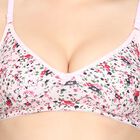 Ladies' 100% Cotton Bra, Light Pink, small image number null