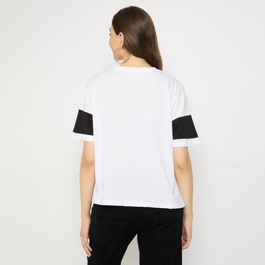 Ladies' Round Neck T-Shirt, Black, large image number null