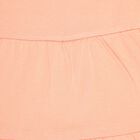 Girls Cotton Solid Frock, Peach, small image number null