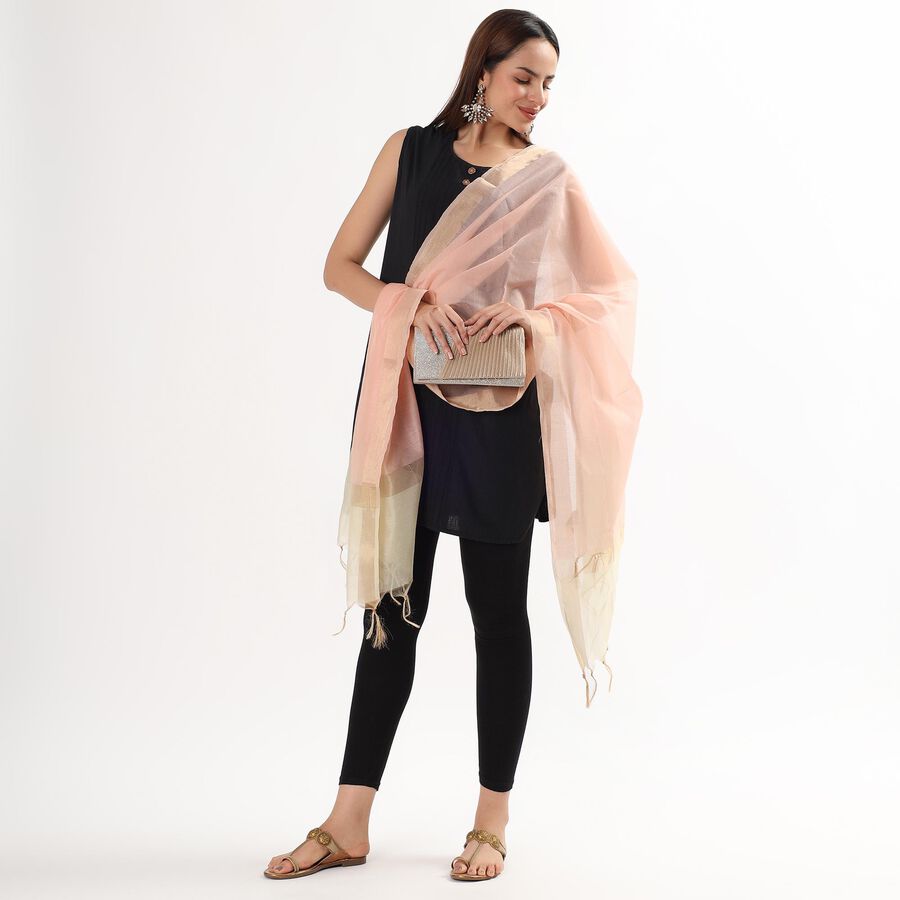 Ladies' Regular Dupatta, Peach, large image number null