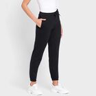 Solid Winter Track Pants, Black, small image number null