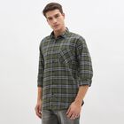 Men's 100% Cotton Casual Shirt, ओलिव, small image number null