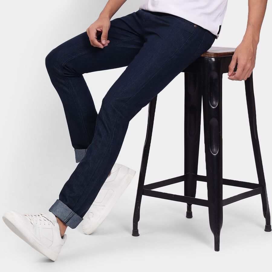 Men's Skinny Jeans, Dark Blue, large image number null