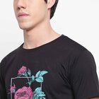 Round Neck T-Shirt, Black, small image number null
