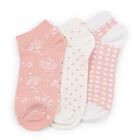 Ladies' Socks Pack of 3, Assorted, small