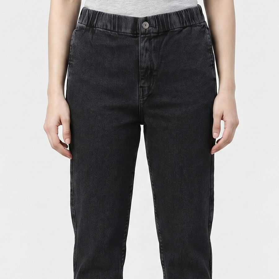 Women's Grey Regular Fit Classic Jeans, Dark Grey, large