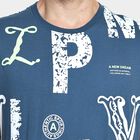 Men's 100% Cotton Round Neck T-Shirt, Dark Blue, small image number null