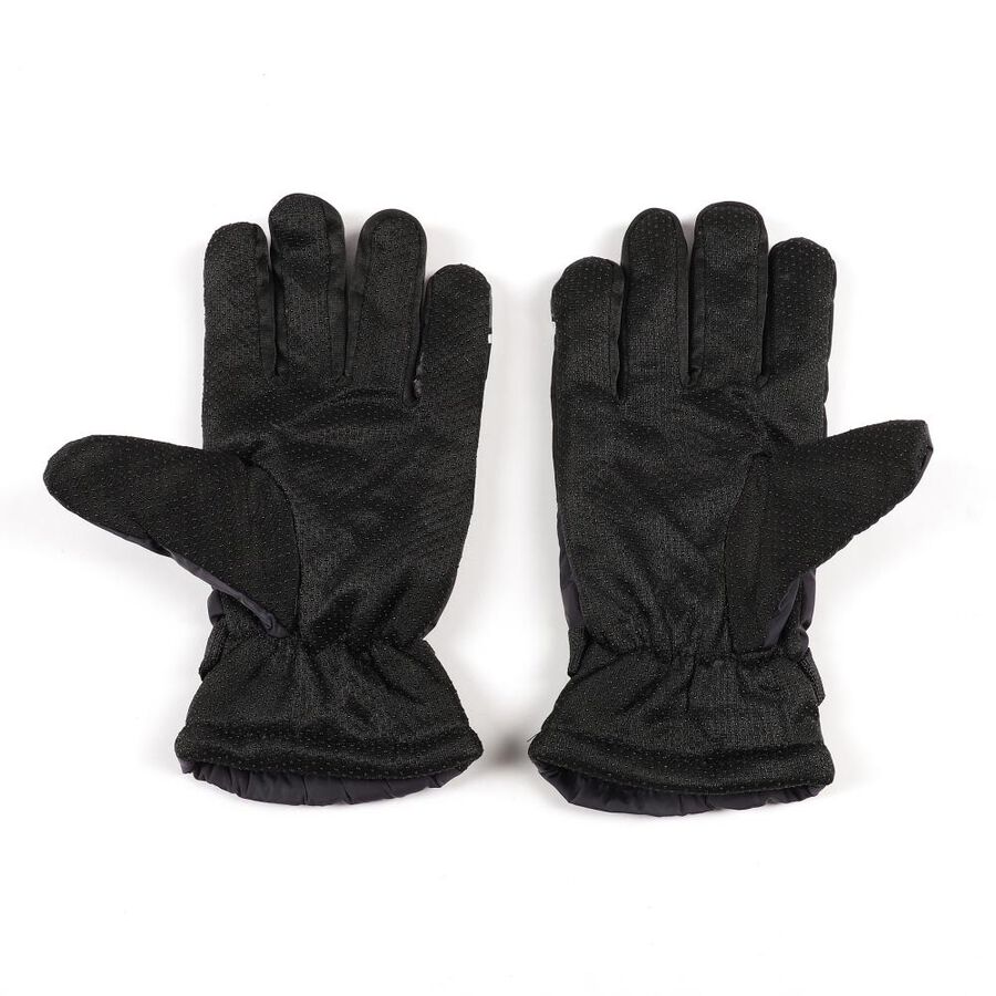 Men's Gloves, गहरा ग्रे, large