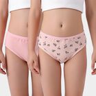 Girls Pink Regular Fit Printed Panty, गुलाबी, small