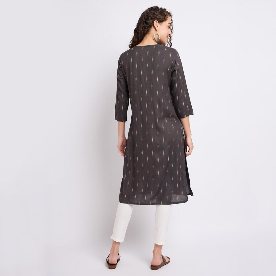 Ladies' Kurta, Dark Grey, large image number null