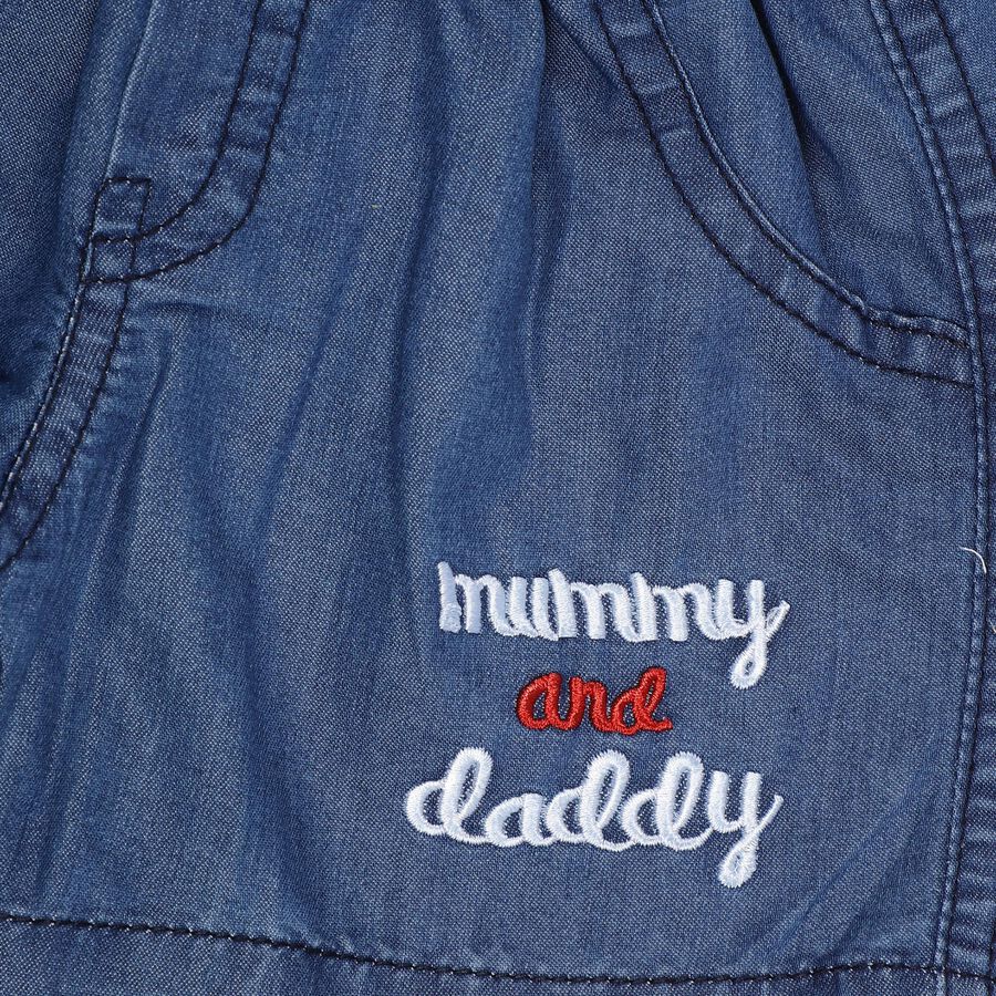 Boys' Light Blue Round Neck Printed Baba Suit, Light Blue, large image number null