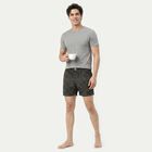 Men's Black Classic Fit Printed Boxers, Black, small