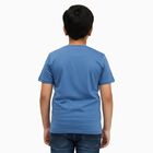 Boys' Half Sleeves T-Shirt, मध्यम नीला, small image number null