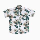 Boys White Cotton Half Sleeve Classic Casual Shirt, White, small image number null