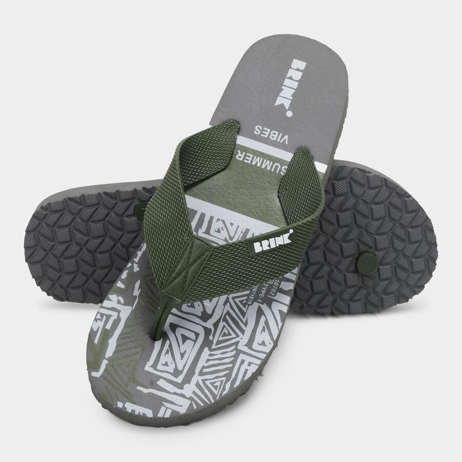 Men's Slipper, हरा, large image number null