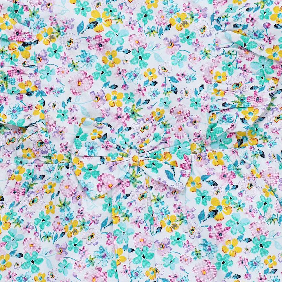 Girls' Frock, ऑफ व्हाइट, large