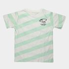 Boys' Half Sleeves T-Shirt, हल्का हरा, small