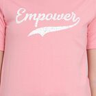 Cotton Round Neck T-Shirt, Pink, small image number null