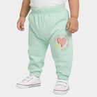 Infants Mint Green Printed Cotton Pyjama, हल्का हरा, small image number null