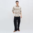 Men's Casual Shirt, Beige, small