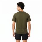 Men's Olive Green Round Neck Regular Drifit T-Shirt, ओलिव, small