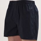 Men's 100% Cotton Boxers, Navy Blue, small