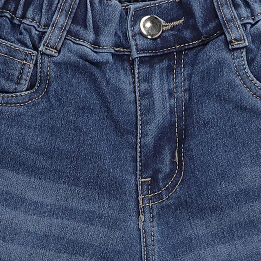 Girls' Light Blue Regular Fit Jeans, हल्का नीला, large image number null