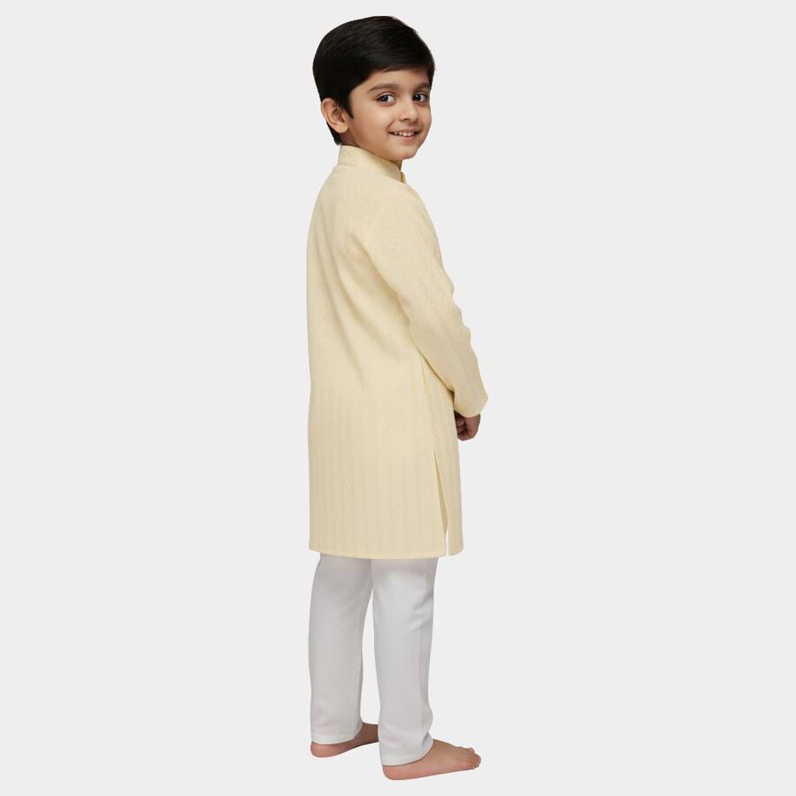 Boys' Kurta Pyjama, Beige, large image number null