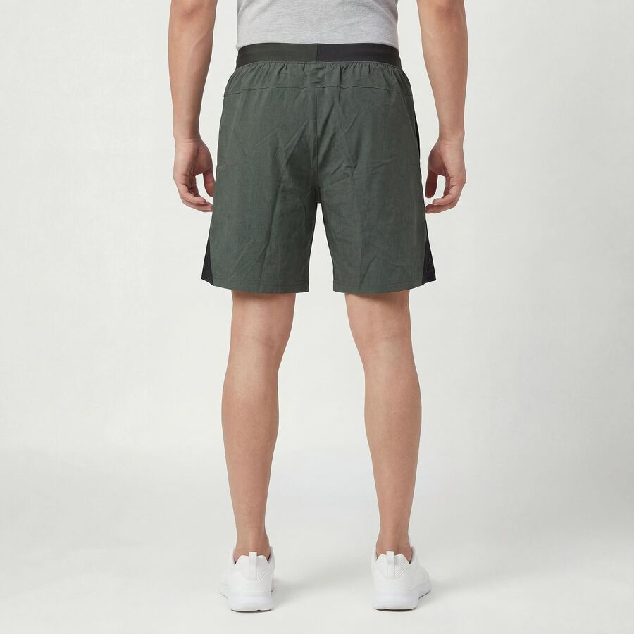Men's Olive Regular Fit Sports Shorts, Olive, large