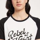 Round Neck T-Shirt, Black, small image number null