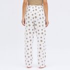 Women's White Full Length Printed Pyjama, White, small image number null