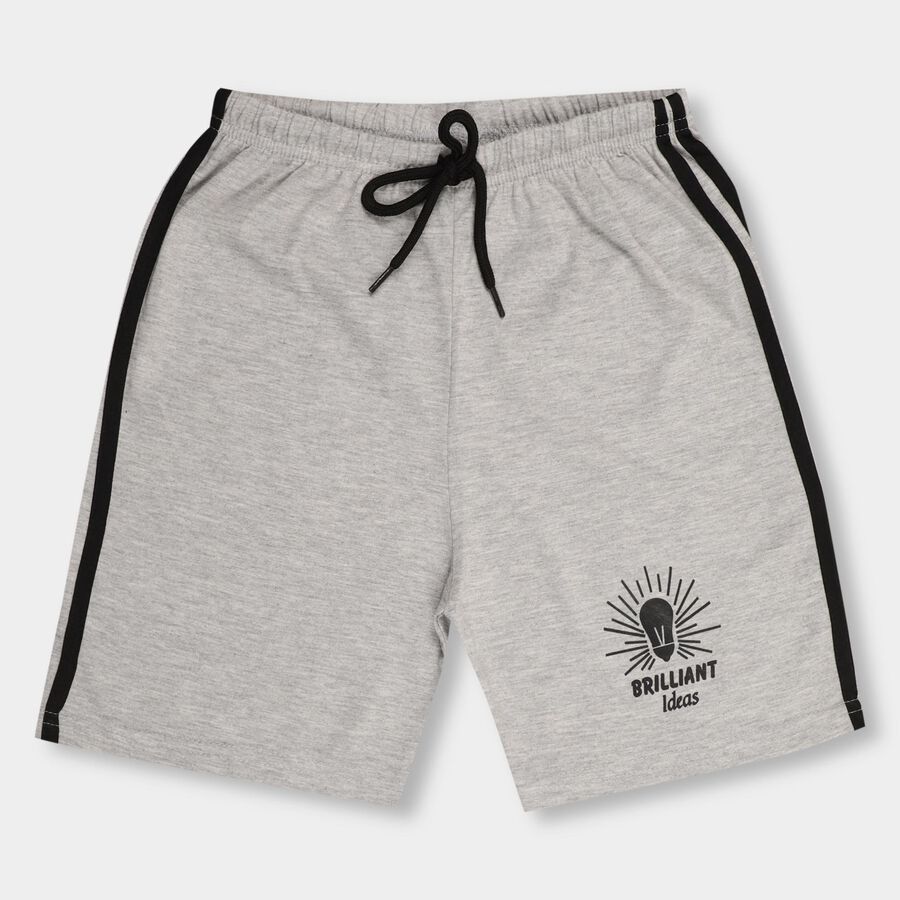 Boys' Bermudas, Melange Light Grey, large image number null
