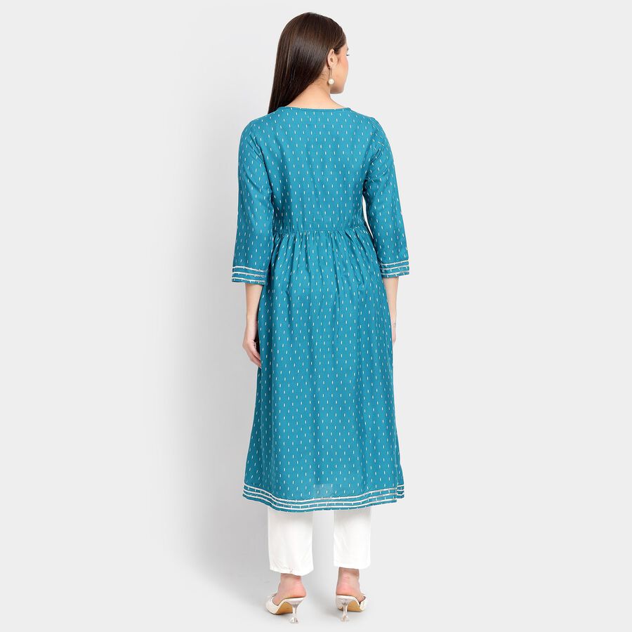 Ladies' Kurta Pyjama Set, Mid Blue, large image number null