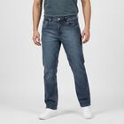 Men's Blue Slim Fit Faded Jeans, Mid Blue, small