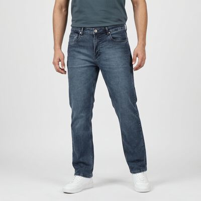 Men's Blue Slim Fit Faded Jeans