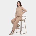 Women Beige Track suit, Beige, small