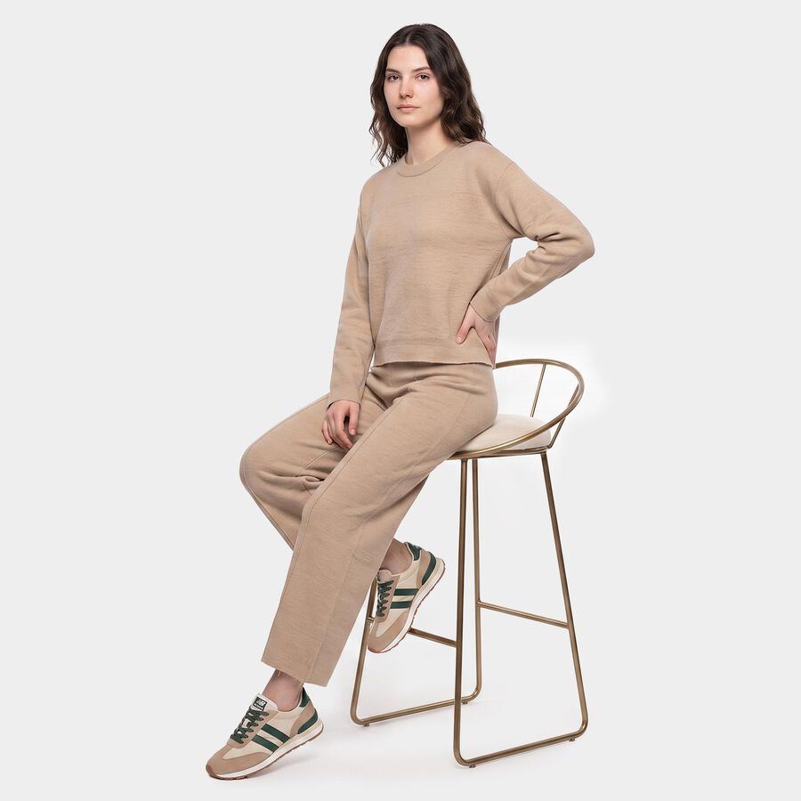 Women Beige Track suit, Beige, large