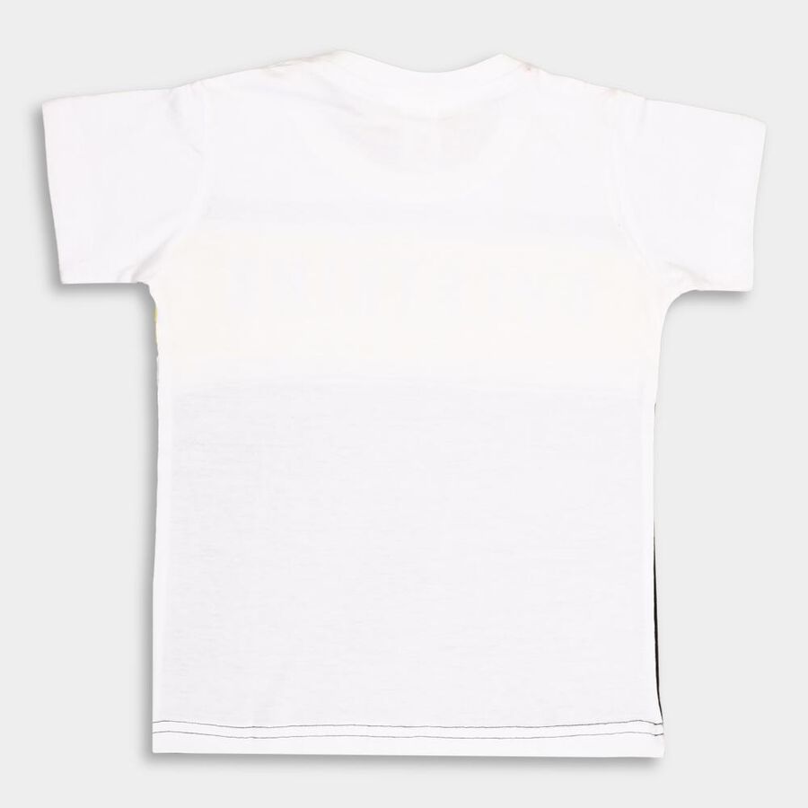 कॉटन टी-शर्ट, ऑफ व्हाइट, large image number null